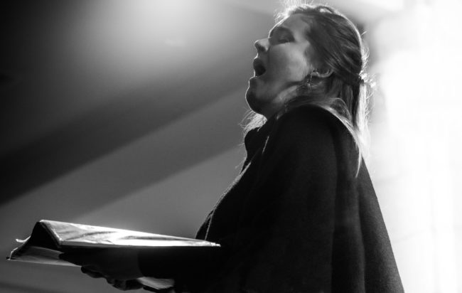 Léa Frouté dans le cadre du festival de chant choral Eufonia